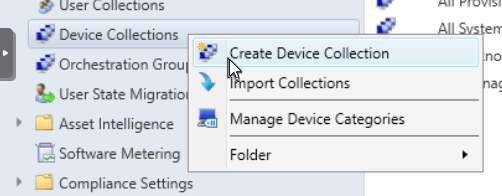 Creating a Device Collection